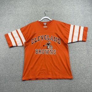 Vintage Cleveland Browns Football Jersey Style T-Shirt Large 90s MENS Logo 7 VTG
